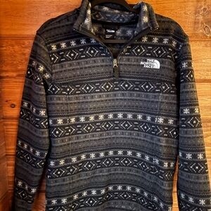 The North Face Black and White Patterned Fleece